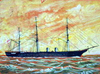 Early Naval Steam Ship (Original)