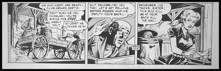 Roy Rogers daily strip 12-8 1959 (Original) (Signed)