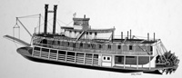Paddle Steamer 1816 (Original) (Signed)