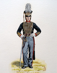 Military Uniforms - Captain, Royal Horse Artillery (Original) (Signed) Military Uniforms - Captain, Royal Horse Artillery (Original) (Signed)