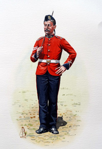 Military Uniforms - Corporal, Royal Regiment of Foot (Original) (Signed) Military Uniforms - Corporal, Royal Regiment of Foot (Original) (Signed)