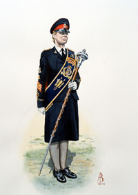 Military Uniforms - Drum Major, Adjutant General's Corps (Original) (Signed) Military Uniforms - Drum Major, Adjutant General's Corps (Original) (Signed)