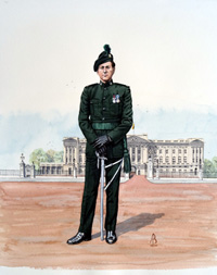 Military Uniforms - Major, Royal Irish Rangers (Original) (Signed) Military Uniforms - Major, Royal Irish Rangers (Original) (Signed)