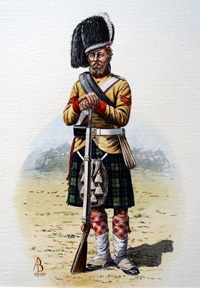 Military Uniforms - Sergeant, 93rd Sutherland Highlanders (Original) (Signed) Military Uniforms - Sergeant, 93rd Sutherland Highlanders (Original) (Signed)