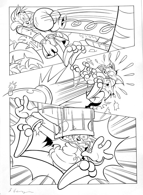Tom and Jerry page 4 (Original) (Signed)
