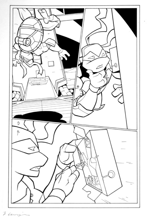Teenage Mutant Ninja Turtles page 8 (Original) (Signed)