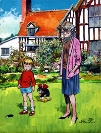 Looking for Kitty's Tail (Original) (Signed)