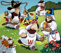 The Wombles: Cowboys and Indians (TWO pages) (Originals)