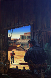 Decision At Sundown - Corgi paperback cover art (Original) (Signed)