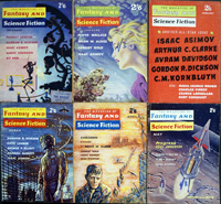 Fantasy and Science Fiction (UK): Volume III, #1 - #6 (1961 - 1962) (6 issues) Fantasy and Science Fiction (UK): Volume III, #1 - #6 (1961 - 1962) (6 issues)
