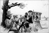 Gypsy Boxing Match (Original) (Signed)