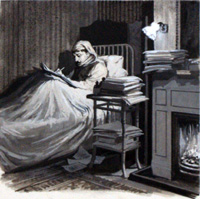 Marcel Proust at work (Original)