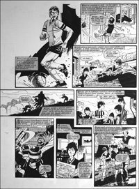 Bryan Robson Soccer Superstar Part 1 (TWO pages) (Originals)