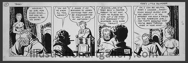 Terry and the Pirates 29th December 1939 (Original) (Signed)