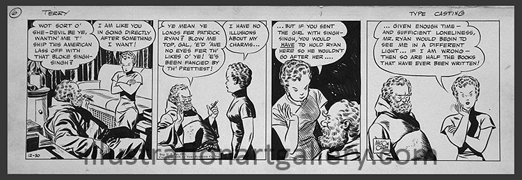Terry and the Pirates 30th December 1939 (Original) (Signed)