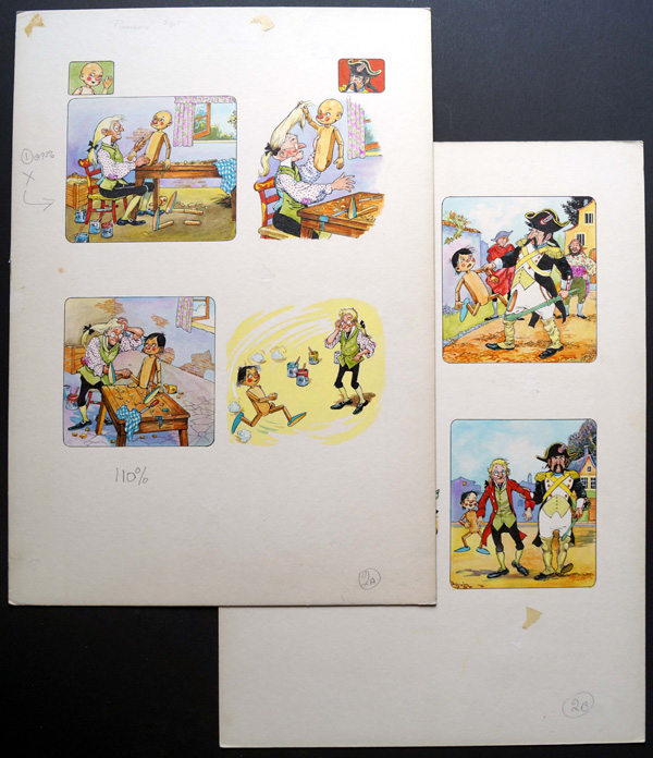 Pinocchio - The Wooden Boy (Original) by Sergio Cavina Art at The Illustration Art Gallery