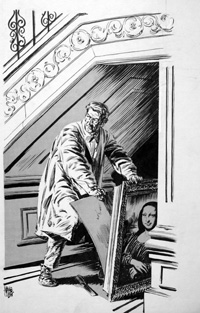 The Theft of the Mona Lisa (Original) (Signed)