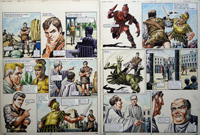 The Stranger from 'The Stone of Vorg' Single Combat! (TWO pages) (Originals)