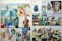 Elimination from 'The Stone of Vorg' (TWO pages) (Originals)