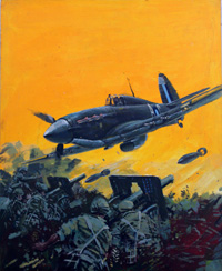 Battle Picture Library cover #1161 'The Screw Guns' (Original) (Signed) Battle Picture Library cover #1161 'The Screw Guns' (Original) (Signed)