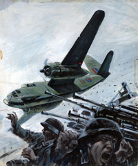 Battle Picture Library cover #1691 'Havoc' (Original) (Signed) Battle Picture Library cover #1691 'Havoc' (Original) (Signed)