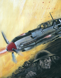 Battle Picture Library cover #649 'Doomed Patrol' (Original) (Signed) Battle Picture Library cover #649 'Doomed Patrol' (Original) (Signed)