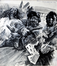 Blackbeard Takes Action (Original) (Signed)