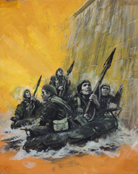 War Picture Library cover #1135 'The Ramparts of Death' (Original) War Picture Library cover #1135 'The Ramparts of Death' (Original)