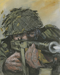 War Picture Library cover #1842 'The House of Death' (Original) War Picture Library cover #1842 'The House of Death' (Original)