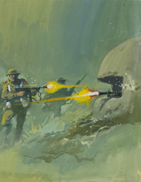 War Picture Library cover #296 'The Veterans' (Original) War Picture Library cover #296 'The Veterans' (Original)