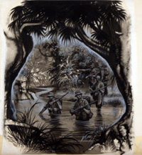 ANZAC troops in the Jungle (Original)