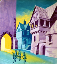 Three Soldiers: Violet Night (Original)