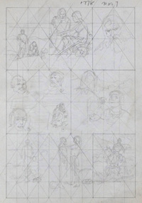 The Great Quest Begins - Hal Foster Drawing for page 1778 (Original)