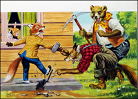 Brer Rabbit: Near Miss (Original) (Signed)