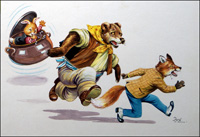 Whistling for his Supper (Original) (Signed)