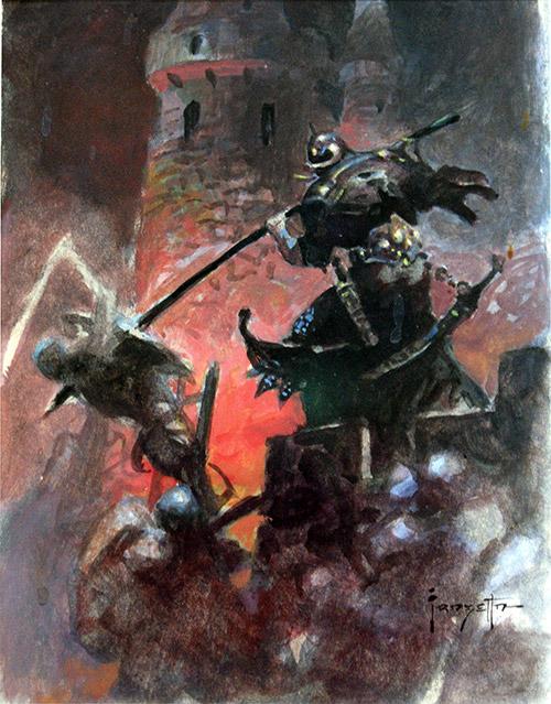 Lair of The Death Dealer (Original) (Signed)