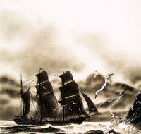 Captain Cook Arrives in New Zealand (Original)