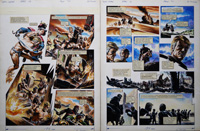 Onwards to Freedom from 'The Slave Traders' (TWO pages) (Originals) (Signed)