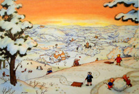 Rupert Bear: Nutwood Winter Sports (Limited Edition Print)