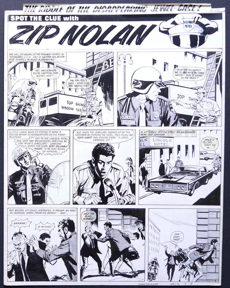 Zip Nolan - The Riddle Of The Disappearing Jewel (Original) art by Alex Henderson Art at The Illustration Art Gallery