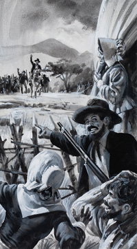 South Africa The Great Trek -The Boers at the Orange River (Original)