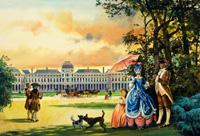 Palace of the Tuileries in Paris (Original) (Signed)