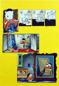 Gulliver Guinea-Pig The Artist 1 (Original)