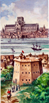 Shakespeare's Globe and St. Paul's Cathedral (Original)
