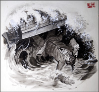 The Man In The Sea (Original) (Signed)