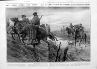 The Thaw After The Snow (original page from The Sphere 1917) (Print)