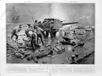 The Last Shot (original page from The Sphere 1919) (Print)