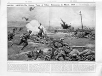 Saving Amiens (original page from The Sphere 1919) (Print)