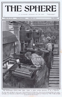 The Munitions Supply (original cover page from The Sphere 1915) (Print)