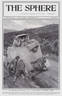 A Confrontation between Serbians and Bulgarians (original cover page from The Sphere 1915) (Print)
